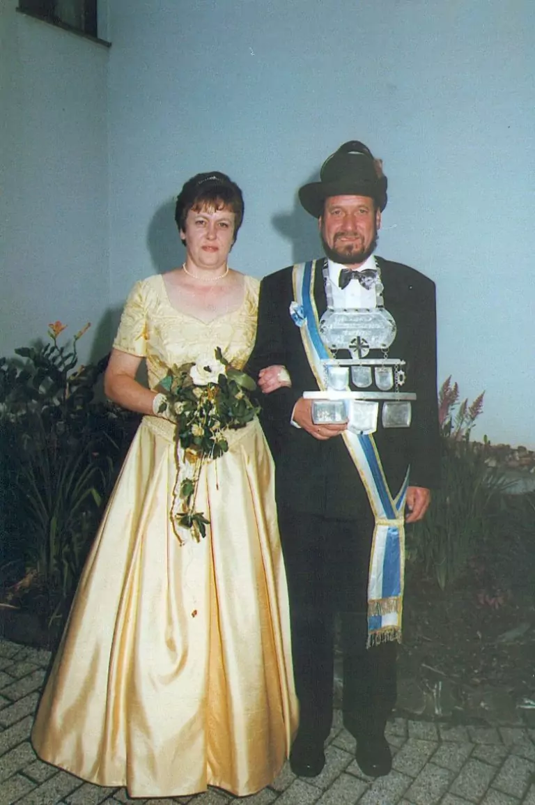 Königspaar 2000/2001: Alfons(+) und Christa Heimes